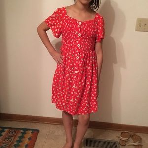 ZARA red summer girls dress